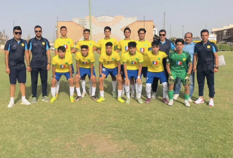 صعود تیم ۱۶ ساله های صنعت نفت به مرحله نیمه نهایی لیگ برتر خوزستان